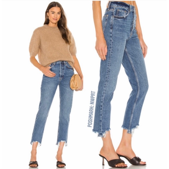 Anine Bing Denim - ANINE BING Sonya Jeans High Rise Slim Straight 24